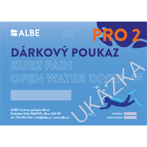 Open Water Diver Padi Kurz Pro 2 Forma Poukazu: Papírový