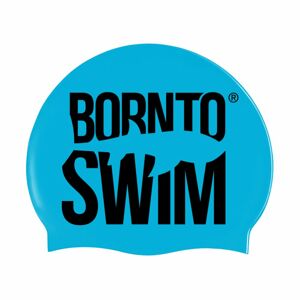 Born To Swim Silikonová Reflexní čepice Classic, Velké Logo Barva: Modrá